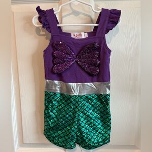 Lilytots Purple Kidswear Ariel Disney